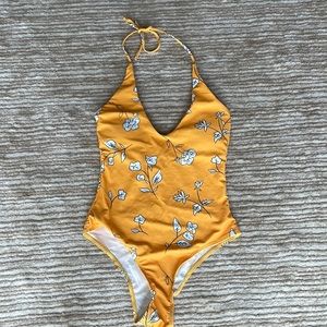 Yellow Floral Swim Suit - Excellent condition! Worn once